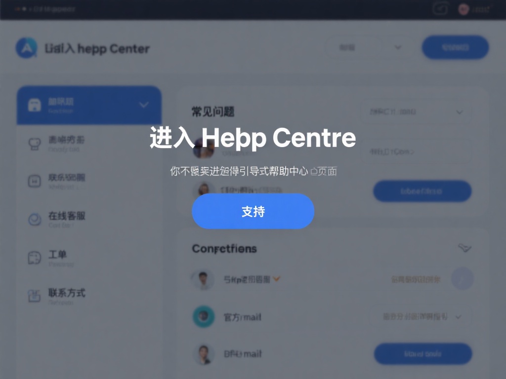 进入帮助中心
点击“支持”后，你通常会